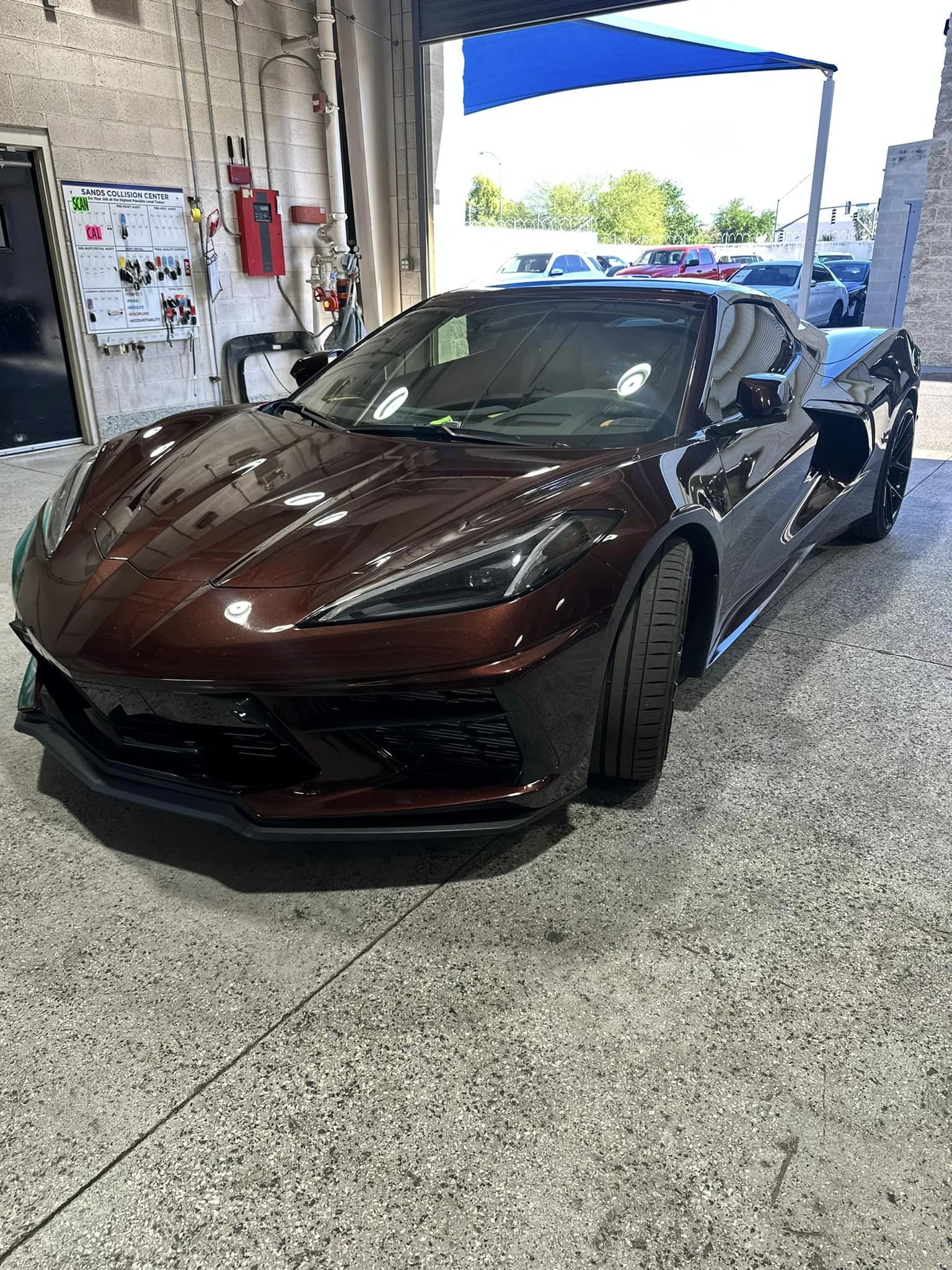 Caffeine Metallic Corvette For Sale