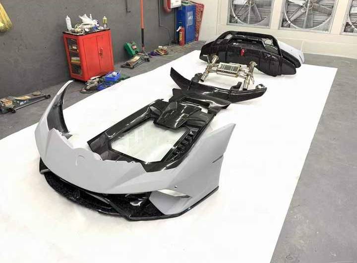 Lamborghini Huracan Performante Carbon Fiber Spoiler Wing & Engine Cover